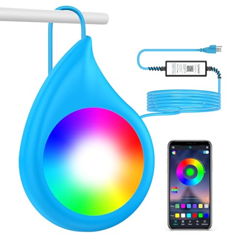 LyLmLe LED Pool Lights with APP Control, 10W RGB Dimmable Underwater Submersible Lights with Magnets, IP68 Waterproof Music Sync Color Changing 12V Pool Lights for Inground Aboveground Pool, 26ft Cord