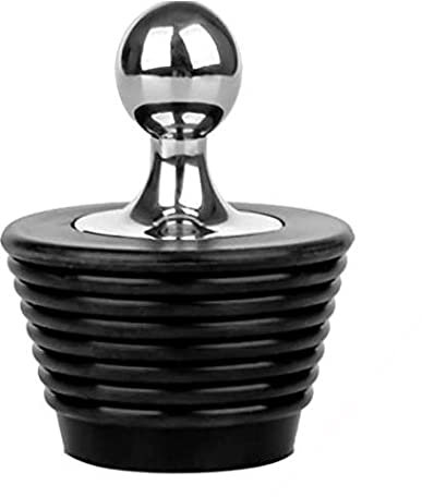 Bouchon d'évier universel en silicone noir