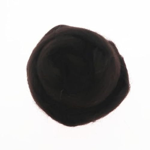 CHANWA 50/100g/ Basic Braun Farbe Serie Wollfaser Blume Tier Wolle Filzen Handarbeit Spinnen DIY Bastelmaterial Werkzeug Filzen Wolle