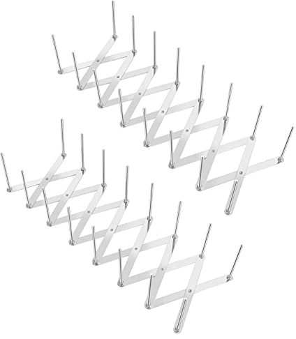 JOLNEX 2 Piezas Soporte Ajustable Para Tapa de Ollas,Organizador Tapas Ollas de Acero Inoxidable,Bandejas Rejilla de Soporte de Vapor Soporte Sartenes Accesorios Para Cocinas y Barbacoas