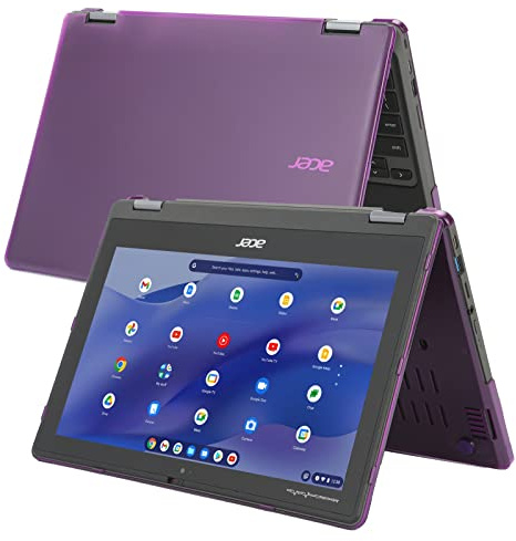 mCover Funda rígida Solo Compatible con computadoras portátiles 2 en 1 Acer Chromebook Spin 511 R753T Series de 11.6 Pulgadas (no Compatible con ningún Otro Modelo Acer), Color Morado