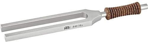 Sonic Energy Kammerton Therapie Stimmgabel, 440 Hz (TTF-440) | Standardstimmung, Ton A4, 16,5 cm lang, 84 g, in Deutschland gefertigt, inkl. Hülle, vernickelter Stahl, Korkgriff