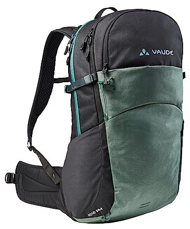 VAUDE Wanderrucksack Wizard Schwarz 24+4, wasserabweisender Rucksack Damen & Herren, komfortabler Trekkingrucksack mit durchdachtem Tragesystem & praktischer Fächeraufteilung