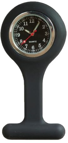 Aililong Krankenschwesteruhr - Dehnbare Silikonhülle, Glow Pointer, Quarzwerk - Ansteckuhr für Ärzte und Krankenschwestern - Schwesternuhr Zubehör