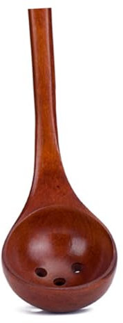 SHOWERORO Wooden Colander Straining Spoon Solid Wood Kitchen Tools for Hot Pot and Cooking for Kitchen Home Use