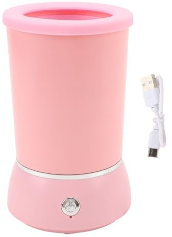 Depisuta Pulitore Automatico per Zampe di Cani, Lava Zampe di Cani in Silicone Portatile a velocità Regolabile a 2 Marce, Tazza Lava Zampe di Cani Elettrico Ricaricabile Tramite USB (Rosa)