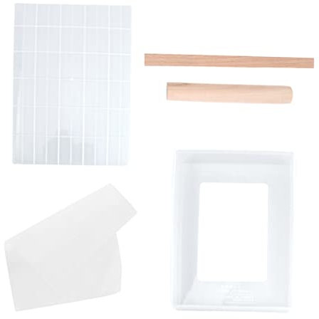 KICHOUSE 5stücke Teiliges Nougat-Backset Lebensmittelechtem Antihaft-Form Schneidestäbe Matrize Und Backmatte Für -süßigkeiten Und Desserts Wiederverwendbar Und Leicht Zu Reinigen