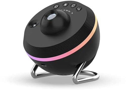 Planetarium Star Projector, Galaxy Projector Lamp with 13 Planet Discs, 2 Gear Speed Adjustable and 6 Varicolored Lighting Effects, 360° Rotatable Design and Easy To Carry, for Decorating Parties