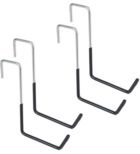 bssmmai Grandi ganci per garage da appendere, confezione da 4 pezzi, ganci pesanti, attrezzi per piante