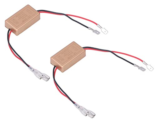 LED Stroboskop Controller, 9-30V 50W Blitzmodul, H1 Stecker für Auto-Lichter, Multi-Color Blinkcontroller für Scheinwerfer & Nebelscheinwerfer, ABS-Gehäuse (2er Pack)