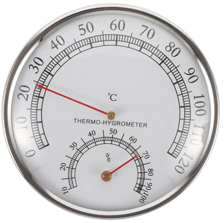 Yardwe Termómetro Higrómetro Para Sauna Medidor De Temperatura Monitor De Temperatura Interior Medidor De Humedad Accesorio De Cocina Herramienta De Medición Para Saunas y Baños