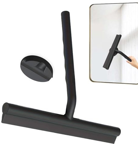 Raspador De Vidrio, Raspador para Espejos con Gancho Magnético, Herramienta De Limpieza De Silicona para Ducha Puerta Garaje Coche Piscina Suelos Exteriores