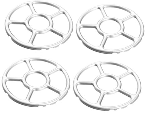 Cabilock 4 Pièces Support Pour Cuisinière à Gaz Anneau De Wok Rond De Cuisinière Antidérapante Accessoire Pour Table De Cuisson De Supports De