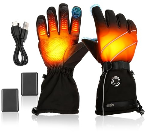 GEARMONSTER Beheizbare Handschuhe 5V 5000 mAh USB-C 3 Heizstufen 1 Paar