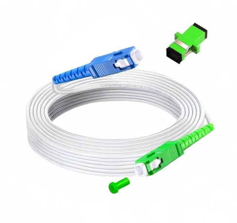 MiusKiw Câble Fibre Optique SC/APC à SC/UPC, Adapté Freebox