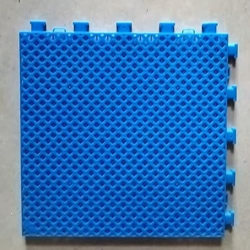 Tapis De Drainage, Dalle De Sol Modulaire en PP, Plaque for La Décoration De Clôture De Balcon, Protection Anti-Chute Et Antivol, pour Terrasse Piscine Garage Et Chenil(Blue,20 PCS)