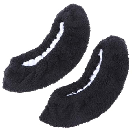 Parliky 2 Paia Copripaletta Elasticizzati per Interno in Morbido Asciugamano Assorbente Protezione Pratica per Pattini da Hockey e Pattinaggio Artistico Nero XXXL