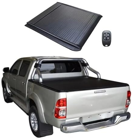 Wnfmjqe Kofferraumabdeckung Elektrisch Einziehbare Laderaumabdeckung Für Hilux Für Vigo Für Vero Automatische Laderaumabdeckung Für Pickups Feste Rollbare Gepäckraumabdeckung