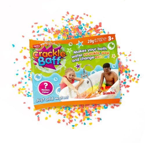 ZIMPLI Crackle Baff Colours Stocking Filler Foil Bags, Magiquement transforme Votre Eau en crépitant, éclatant et changeant de Couleur, Remplisseurs de Sacs de fête de Noël, Cadeaux, Passe Le Colis