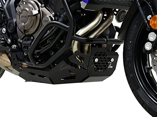 ZIEGER Motorschutz kompatibel mit Yamaha MT-07 Tracer / XSR700 schwarz