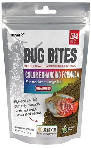 Fluval Bug Bites Colour Enhancing Fish Food, 125 g