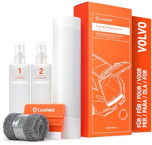 Luxshield Ladekantenschutz Folie für Volvo V60 2 (II) 225/227 I 2018-2025 - Stoßstangenschutz, Kratzschutz, Lackschutzfolie - Transparent
