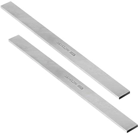 sourcing map taladro de metal HSS herramienta de torno cortador cuadrado de giro blanco para molino esmeriladora de 3mmx14mmx200mm 2pcs