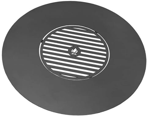 Cookking - Plaque de cuisson pour braséro de 82 cm à 102cm de diametre avec une grille 40 à 50 cm - Ø 102 cm