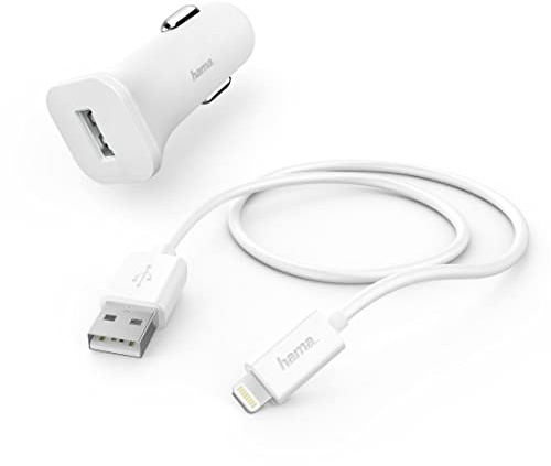 Hama Zigarettenanzünder Set Lightning 1A weiß