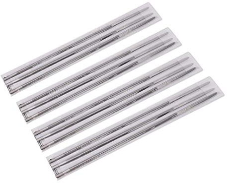 Duokon 12pcs File di affilatura per Motosega Rotondi, Catena per Motosega per affilare File Accessori per la Lavorazione del Legno 4mm 5/32in