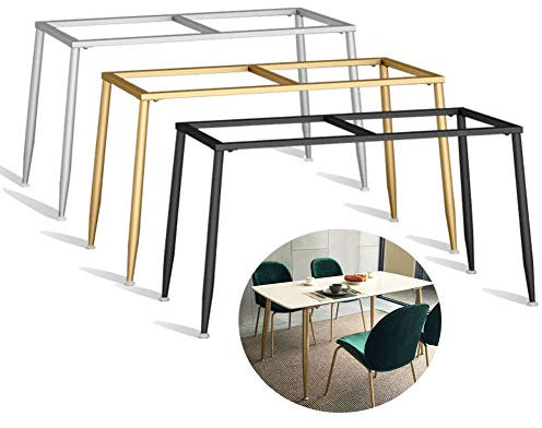 NWHJ Rechteckiger Tischgestell zum Esstisch,modern Büro Computer Schreibtisch Kufengestell, Metall Schmiedeeisen Möbelbeine,Höhe 72 cm