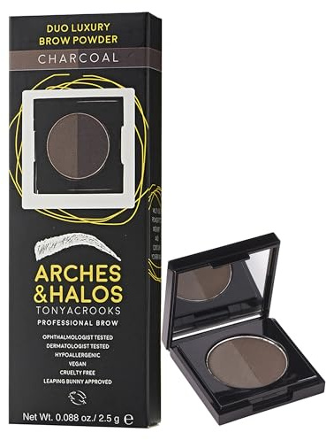Arches & Halos Duo Luxury Augenbrauenpuder in Anthrazit, 25 ml