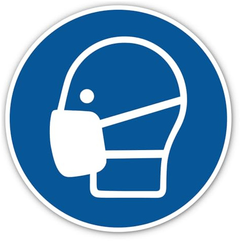 Maske benutzen, Gebotszeichen: M016 - DIN EN ISO 7010 / ASR A1.3