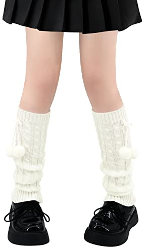Olreco Beinstulpen Kawaii Beinstulpen Y2K Harajuku Beinstulpen für Mädchen Frauen Gyaru Niedliche Beinstulpen Goth Lolita Zubehör