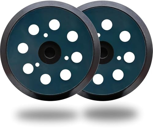 Paquete de 2 almohadillas de lija de repuesto de gancho y bucle de 5 pulgadas de diámetro para Porter Cable 343/343k, 390/390K, 382, 343VSK lijadora orbital almohadilla de respaldo