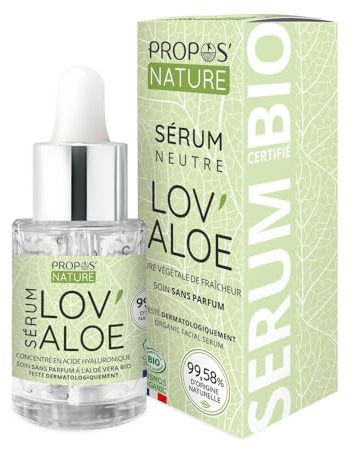 Sérum Bio - Aloé Vera et Acide Hyaluronique (3%) - Anti-âge - 30ml - Propos'Nature