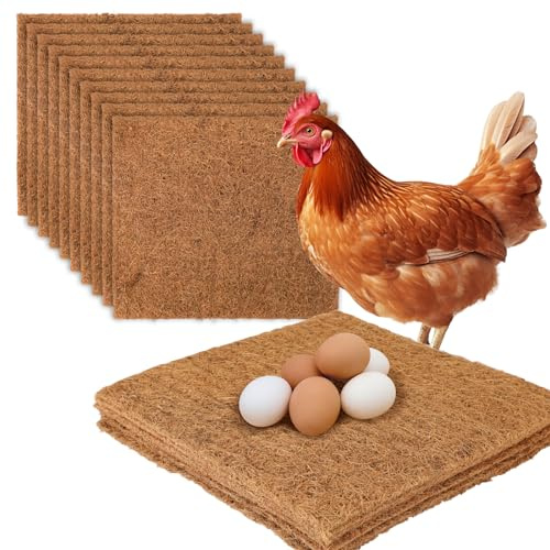 Kycklingbodyna, 33 X 33 Cm Tvättbar Plastfoder för Hönsbolåda, Hönsbolåda, Kycklingbolåda Plastmatta, Hönsgårdsunderlagsunderlag Matta Värphöns Hönsunderlag för Höns Som Värper(10 st)