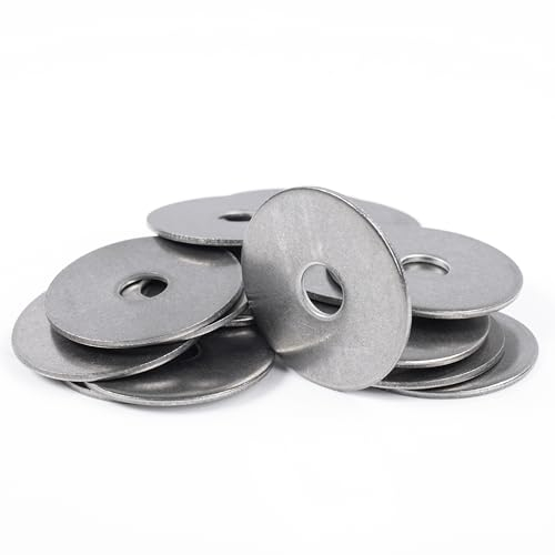 Topnorm 24 - große Karosseriescheibe Kotflügelscheiben - Hochwertige Edelstahl A2 Unterlegscheiben M4 x 15mm Rostfreie Beilagscheiben großer Außendurchmesser (10, M4 x 15 mm)