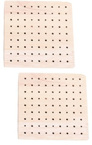 Operitacx 2piezas Base De Madera Para Figuras De Arcilla y Muñecas Soporte De Exhibición Simple Para Decoración Hogar y Tienda Cuadrada