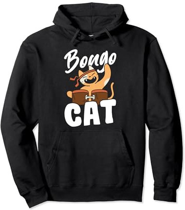 Bongo-Katze Pullover Hoodie