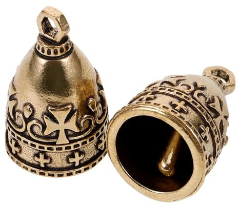 XINCXIN Vintage-Handglocke, Mini-Kupferglocken, 2 Stück, antike Goldglocken, tibetische Messingglocken, Vintage-Glöckchen, Charm-Anhänger for Heimwerker-Dekorationen, Basteln