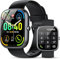 Smartwatch Herren Damen, 1,91HD Touch Smart Watch mit Telefonfunktion, 115+Sportmodi Sportuhr, IP68 Fitness Tracker mit Herzfrequenz SpO2 Schlafmonitor Schrittzähler für Android iOS (Schwarz)