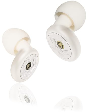 Miaherry Ohrstöpsel zum Schlafen, Ohrenstöpsel 30dB Geräuschunterdrücker Sechsschicht Noise Cancelling Wiederverwendbar Waschbar für Seitenschläfer Reisen Konzerte, Beige