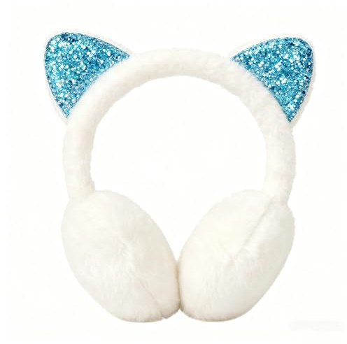Chaud Cache-Oreilles,Protège Oreilles Chauds Pour L'hiver,Cache Oreilles Unisexe,Protège Oreilles Peluche Pliable,Chauffe Chaud Polaire Toison Adulte Enfant pour Activités Chauffage Camping(Blanc)