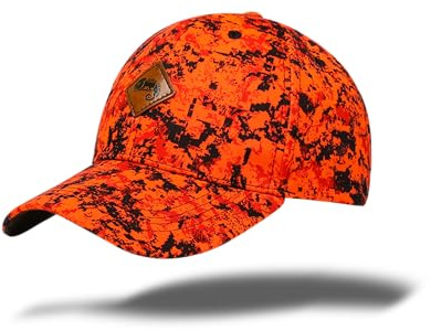 Full mundur Orange Camouflage Jagdkappe Hunting Cap