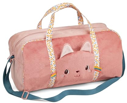 Lilliputiens - Sac Week-End - Sac de Voyage - avec Fermeture Eclair - Bandoulière Réglable - Original & Facile à Transporter - Rose - 45 x 23 x 25 cm - Dès 2 Ans - 84491