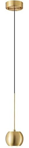 Lámpara colgante minimalista de latón for el hogar, luz LED moderna, lámpara colgante ajustable for mesita de noche, accesorio de iluminación suspendido,luminaria LED