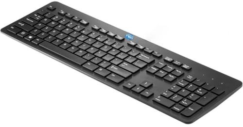 SIMPLETEK - Tastiera Wireless Slim Layout QWERTY | Design Professionale, Compatibile con Windows 10 | Ricevitore USB NON Incluso