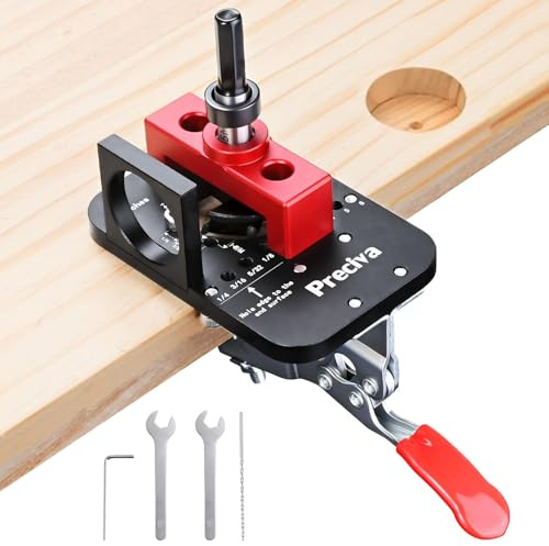 35mm Scharnier Bohrschablone, Preciva verdeckte Türscharniervorrichtung Haushaltswerkzeuge verdeckte Türinstallation Bohrhilfe, Bohrlochstanze für Holzbearbeitung, Heimwerken, Handwerk