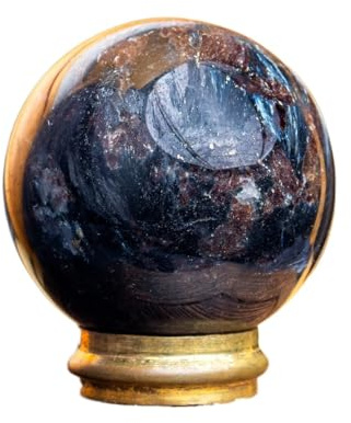 BYLSAGWHT 1 Sfera di Blu Decorata con Gemme Scintillanti